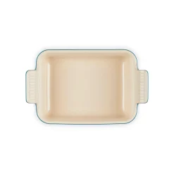 Le Creuset Stoneware Heritage 19cm Rectangular Deep Dish - Deep Teal