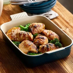 Le Creuset Stoneware Heritage 19cm Rectangular Deep Dish - Deep Teal