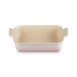 Le Creuset Stoneware Heritage 26cm Rectangular Deep Dish - Shell Pink