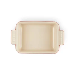 Le Creuset Stoneware Heritage 19cm Rectangular Dish - Cerise