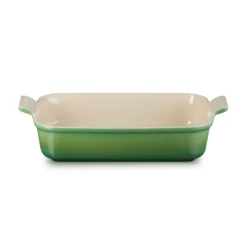 Le Creuset Stoneware Heritage 32cm Rectangular Deep Dish - Bamboo Green