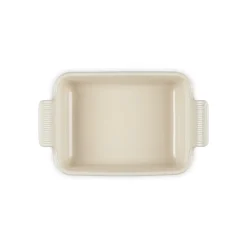Le Creuset Stoneware Heritage 19cm Rectangular Deep  Dish - Shell Pink