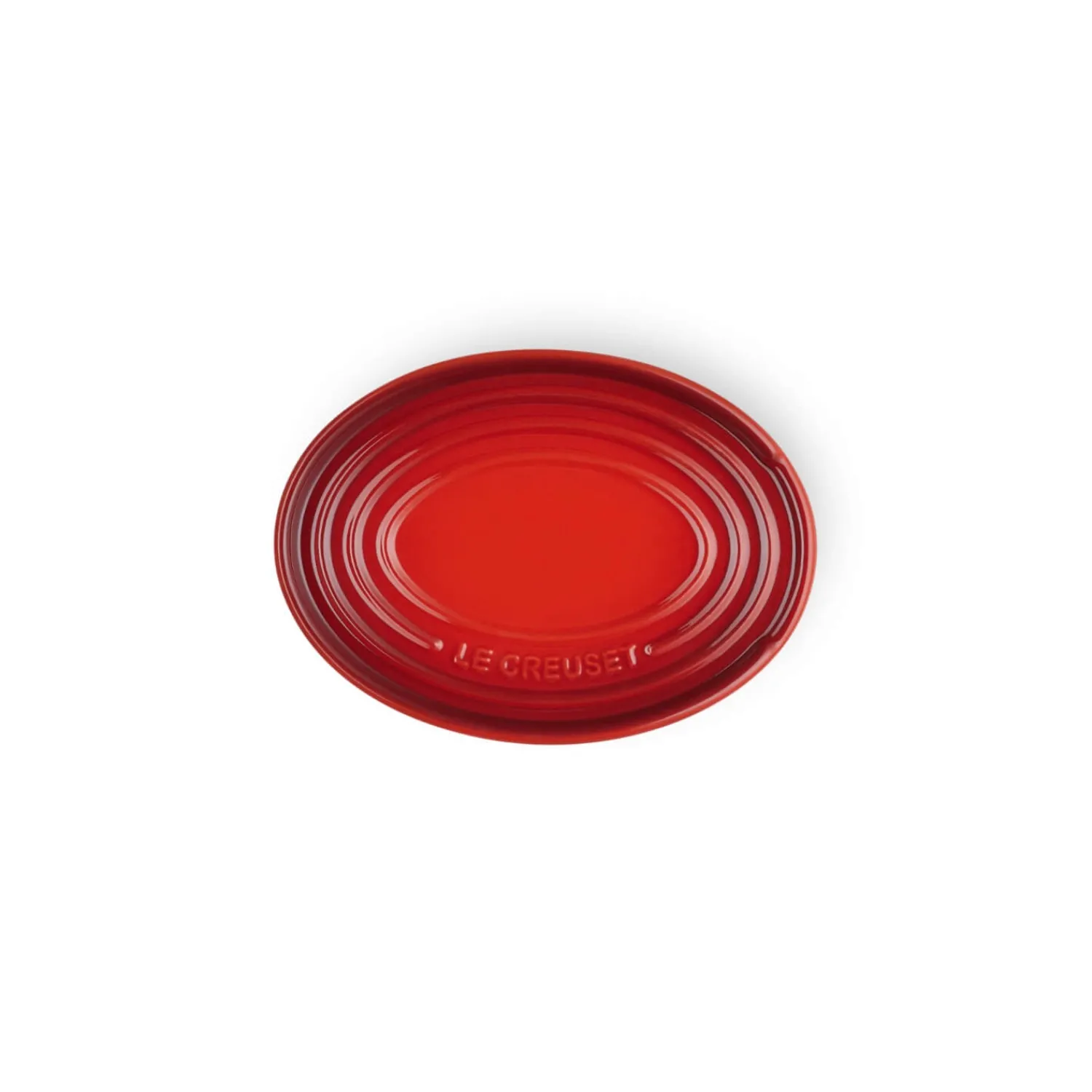 Le Creuset Stoneware Oval Spoon Rest - Cerise