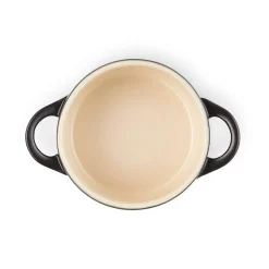 Le Creuset Stoneware Petite Round Casserole - Satin Black