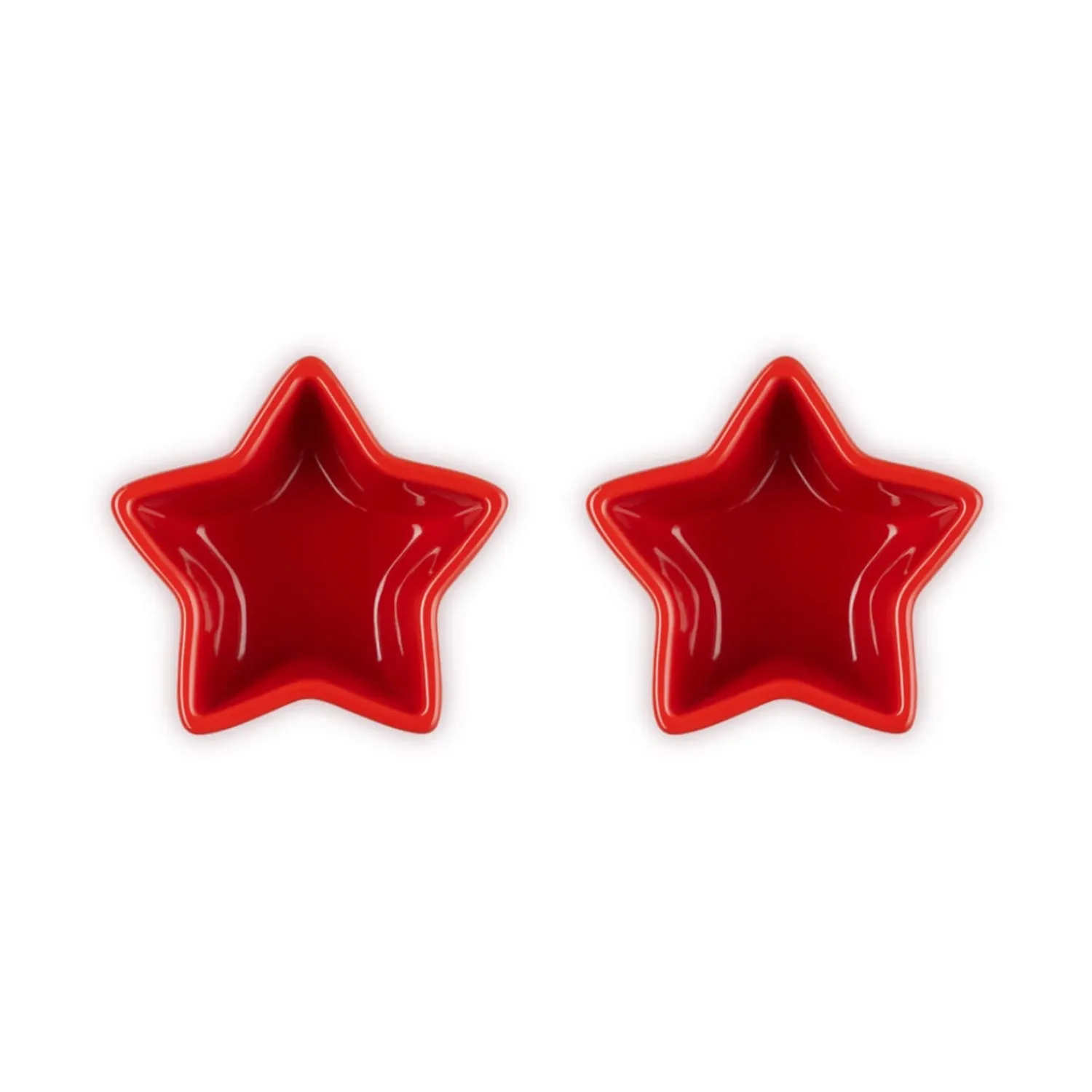 Le Creuset Stoneware Set of 2 Star Ramekins - Cerise