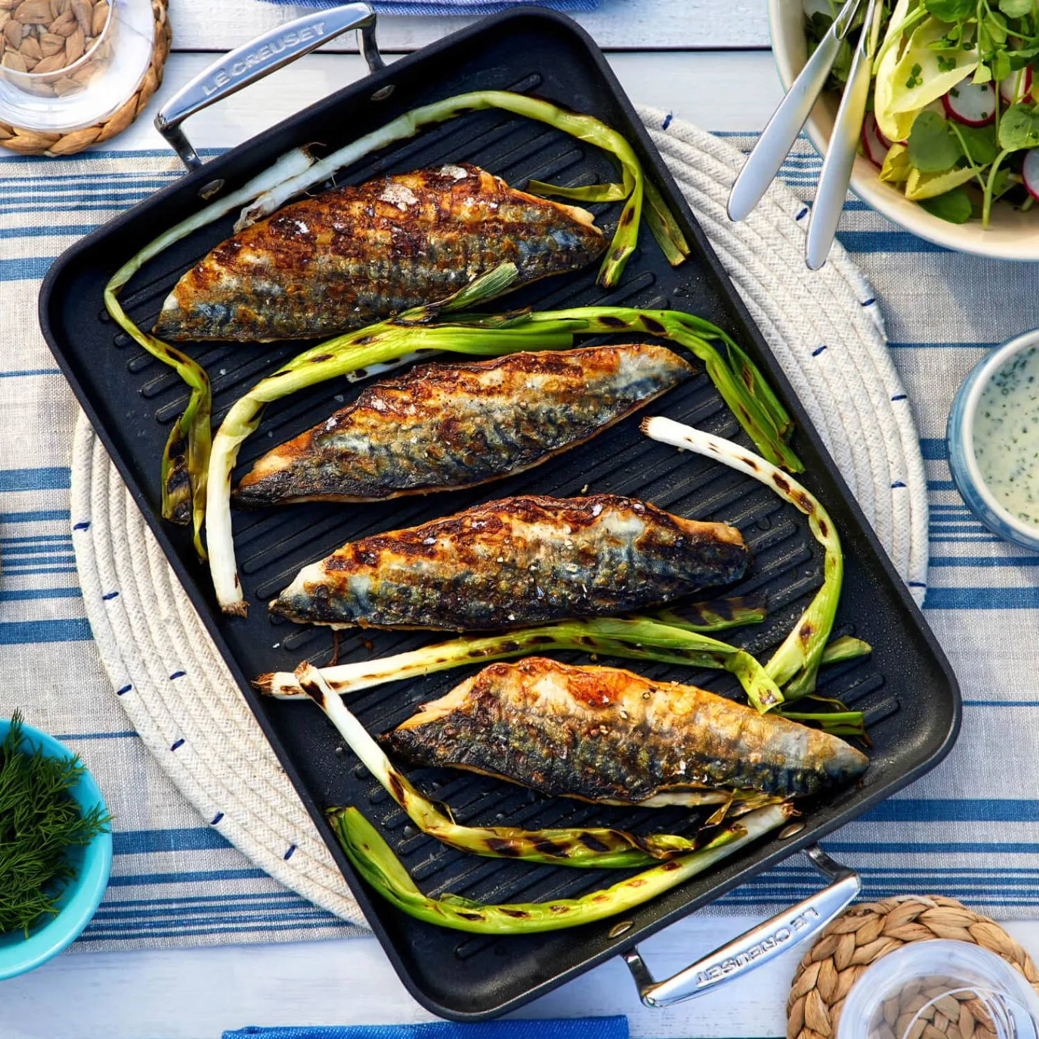Le Creuset Toughened Non-Stick Rectangular Grill - 35cm