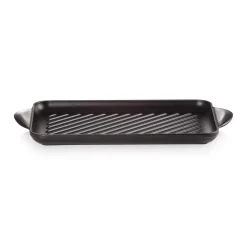 Le Creuset Traditional Cast Iron 32cm Rectangular Grill - Satin Black