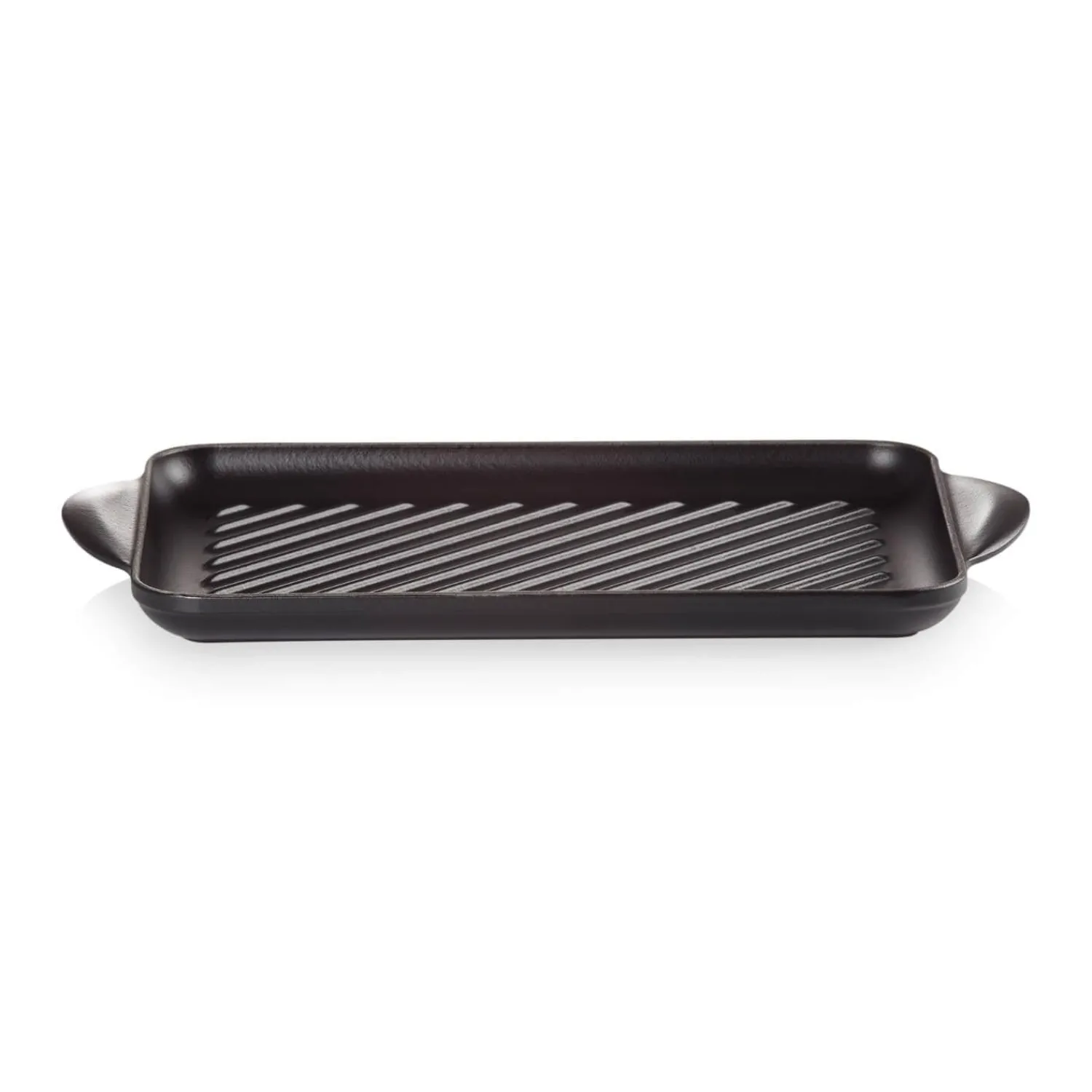 Le Creuset Traditional Cast Iron 32cm Rectangular Grill - Satin Black