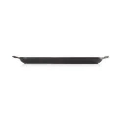 Le Creuset Traditional Cast Iron 32cm Rectangular Grill - Satin Black