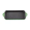 Le Creuset Traditional Cast Iron 32cm Rectangular Grill - Bamboo Green