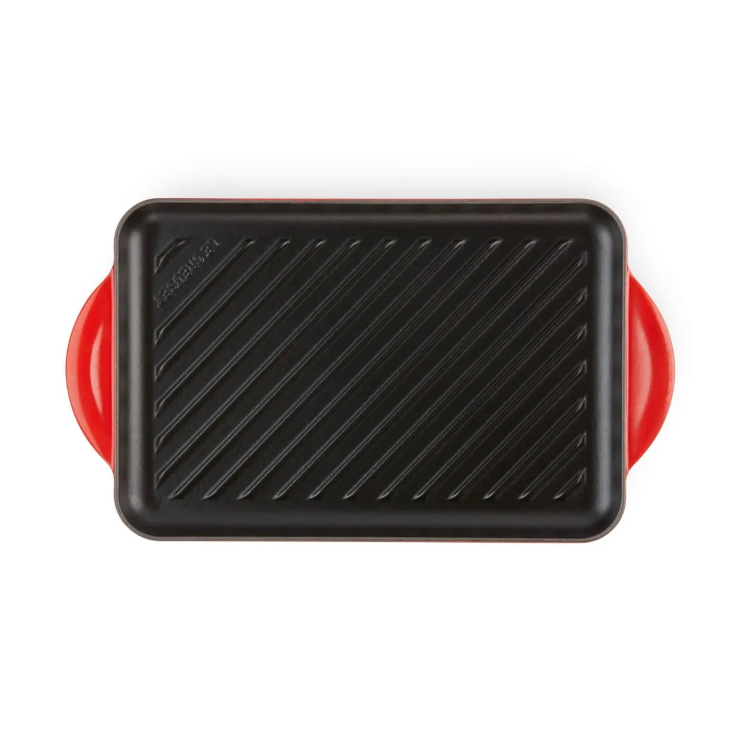Le Creuset Traditional Cast Iron 32cm Rectangular Grill - Cerise