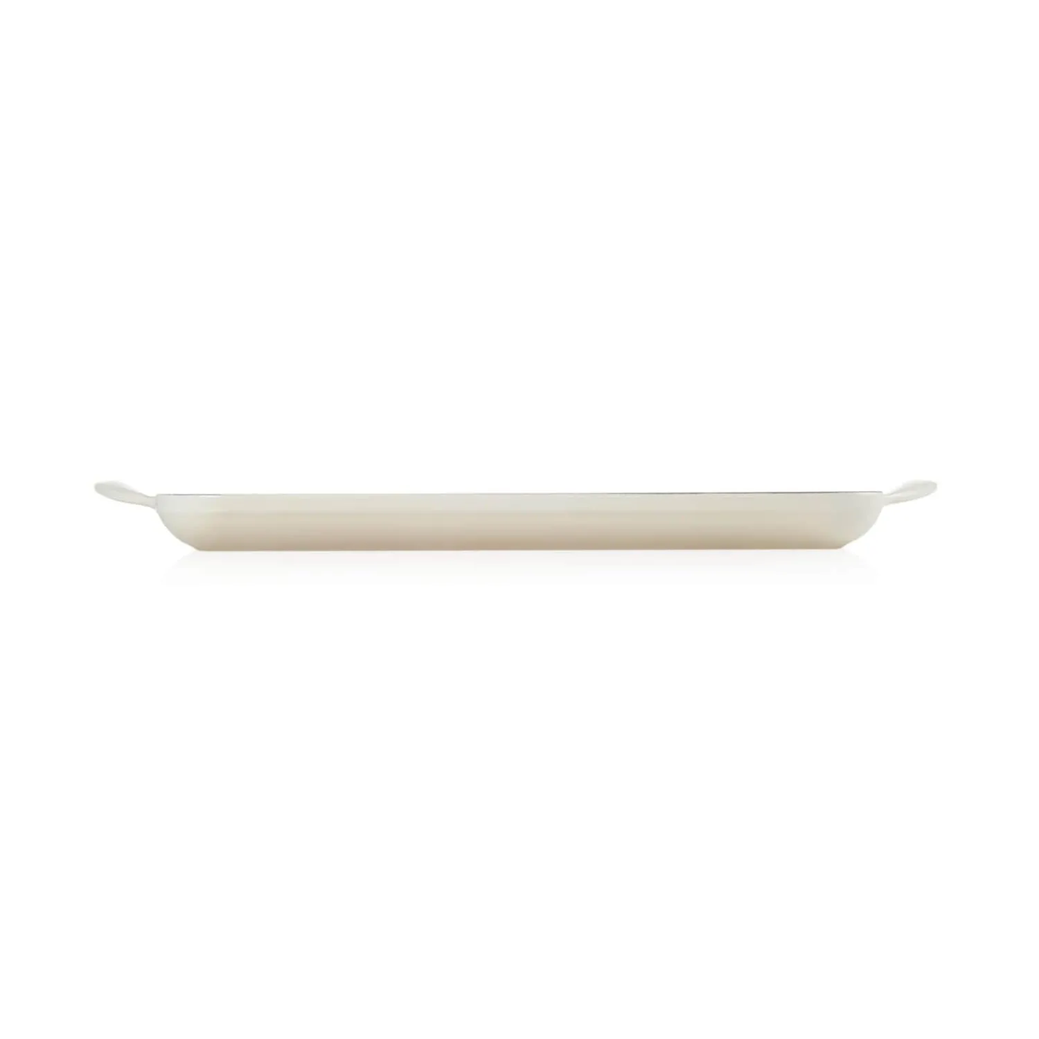 Le Creuset Traditional Cast Iron 32cm Rectangular Grill - Meringue