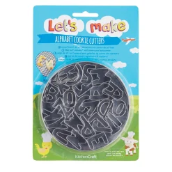 Let's Make Let's Make 26 Alphabet Cookie Cutters With Storage Tin