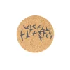 Liga Round Cork Coaster - Swallows - Grey