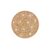 Liga Round Cork Coaster - Dandelion - White