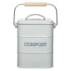 Living Nostalgia 3 Litre Compost Bin - Grey
