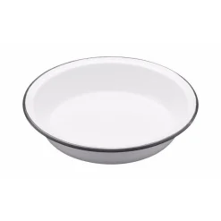 Living Nostalgia Round Enamel Pie Dish - 22cm