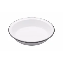 Living Nostalgia Round Enamel Pie Dish - 20cm