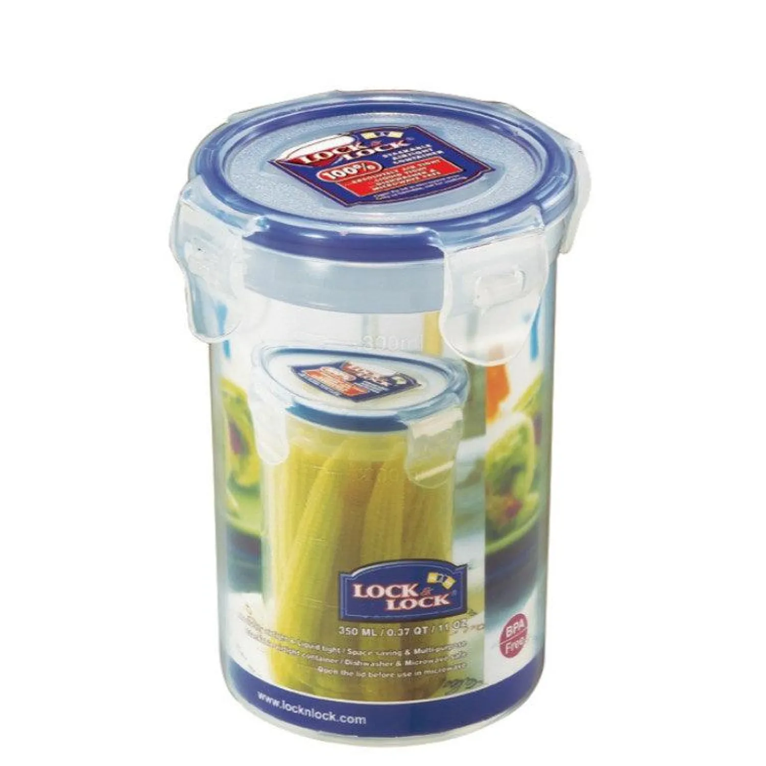 Lock 'N' Lock LocknLock Round Tall Food Container - 350ml