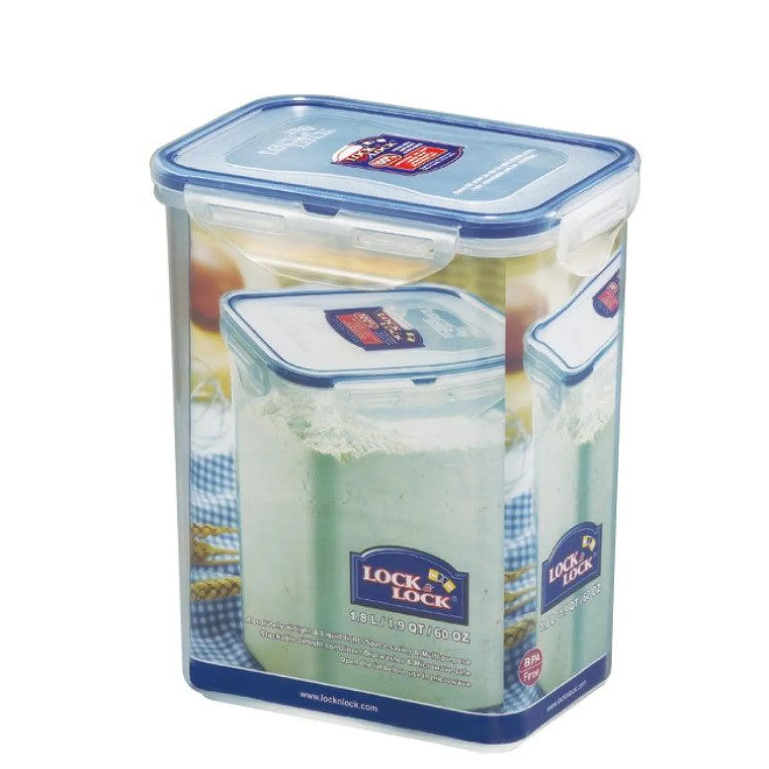 Lock 'N' Lock LocknLock Tall Rectangular Food Container - 1.8 Litre