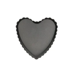 Luxe Kitchen Luxe Bakeware Non-Stick Mini Loose Base Tart Pan - Heart