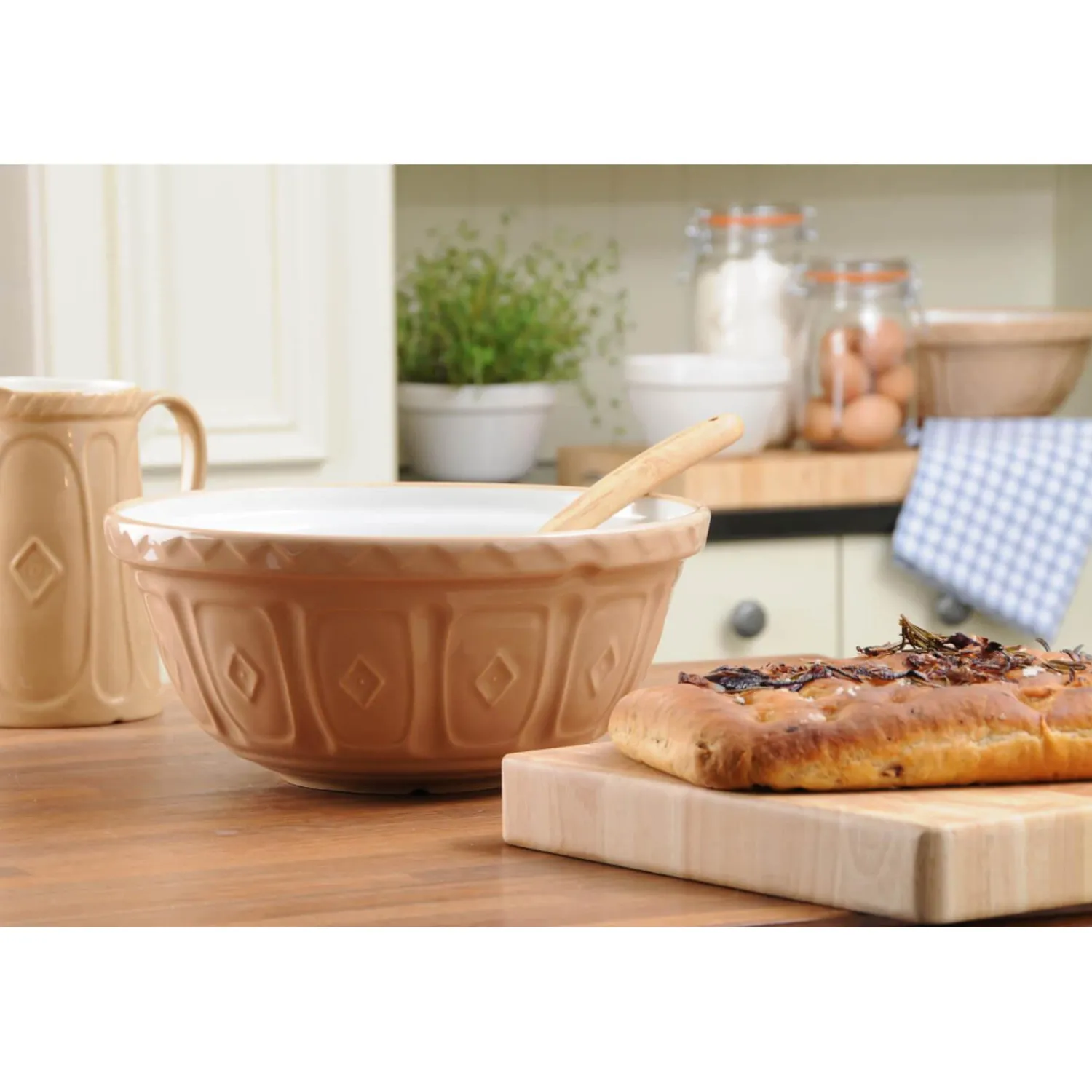 Mason Cash Cane S18 26cm Stoneware Mixing Bowl - Cane