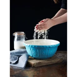 Mason Cash Colour Mix 24cm Stoneware Mixing Bowl - Turquoise