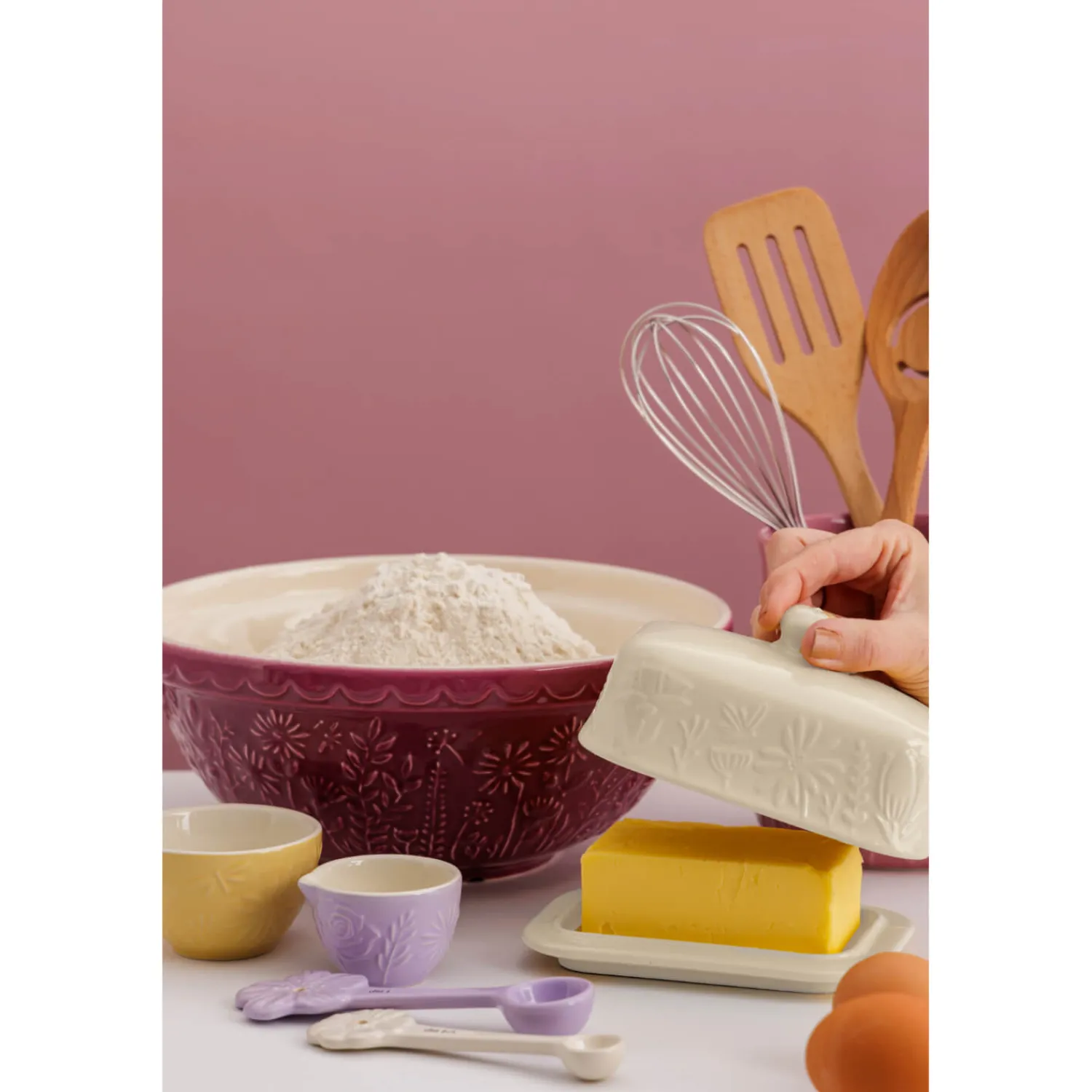 Mason Cash In The Meadow Stoneware Butter Dish