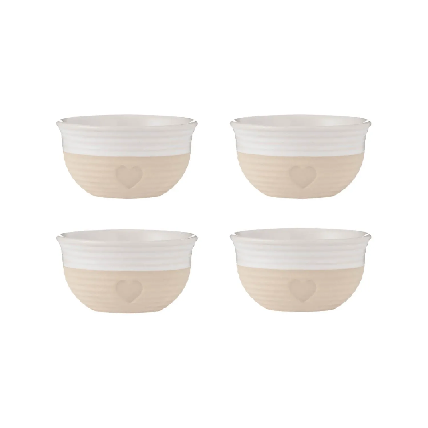 Mason Cash Stoneware Rustic Charm 9.5cm Mini Bowls - Set of 4