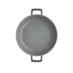 MasterClass Cast Aluminium 20cm Lightweight Round Casserole Dish - Black