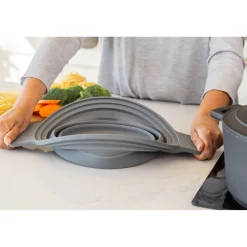 MasterClass 2-in-1 Collapsible Silicone Steam & Strain Colander