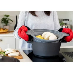 MasterClass 2-in-1 Collapsible Silicone Steam & Strain Colander