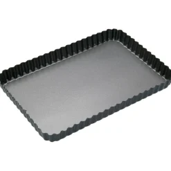 MasterClass Non-Stick Rectangle Fluted Quiche Tin - 31cm