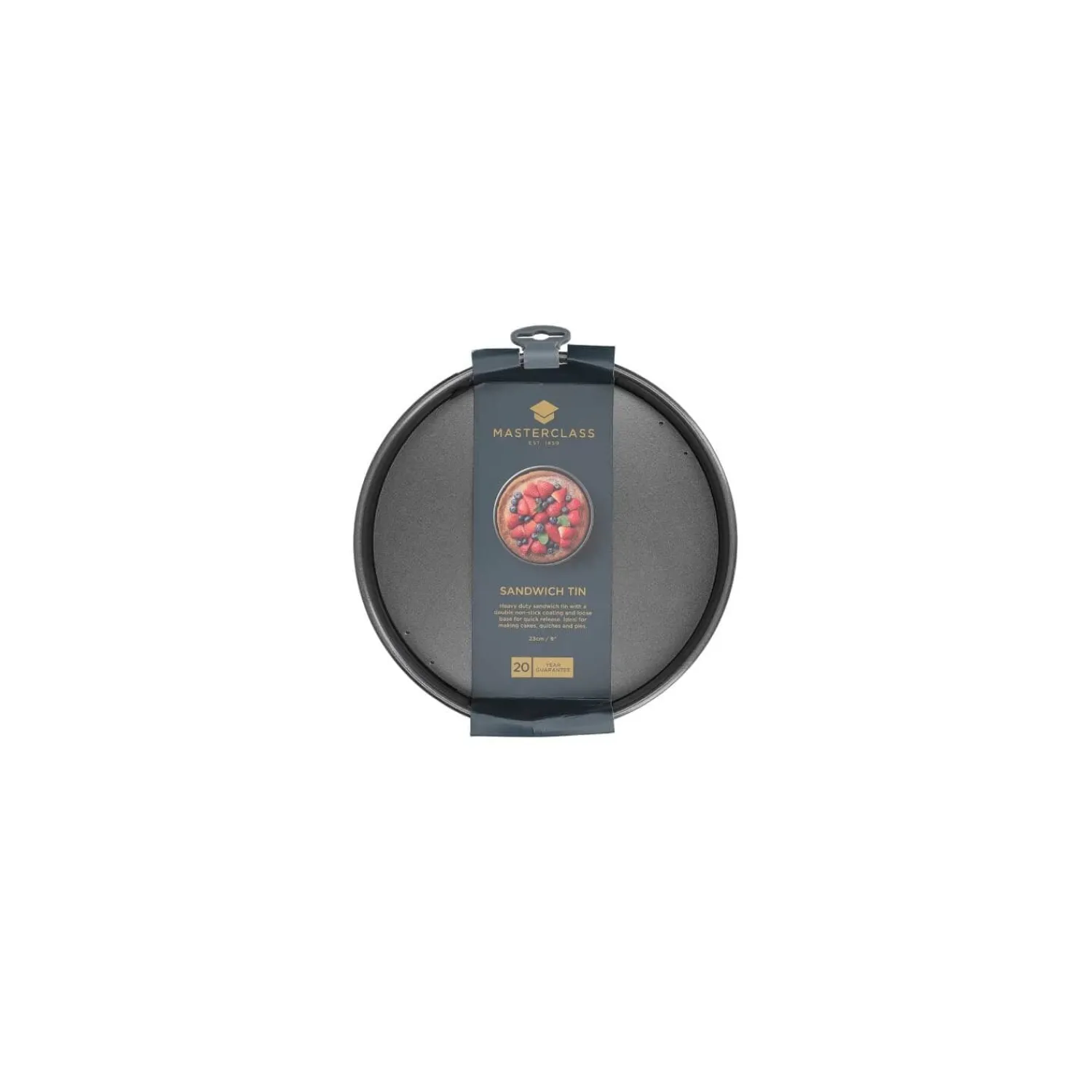 MasterClass Non-Stick Round Sandwich Tin - 23cm