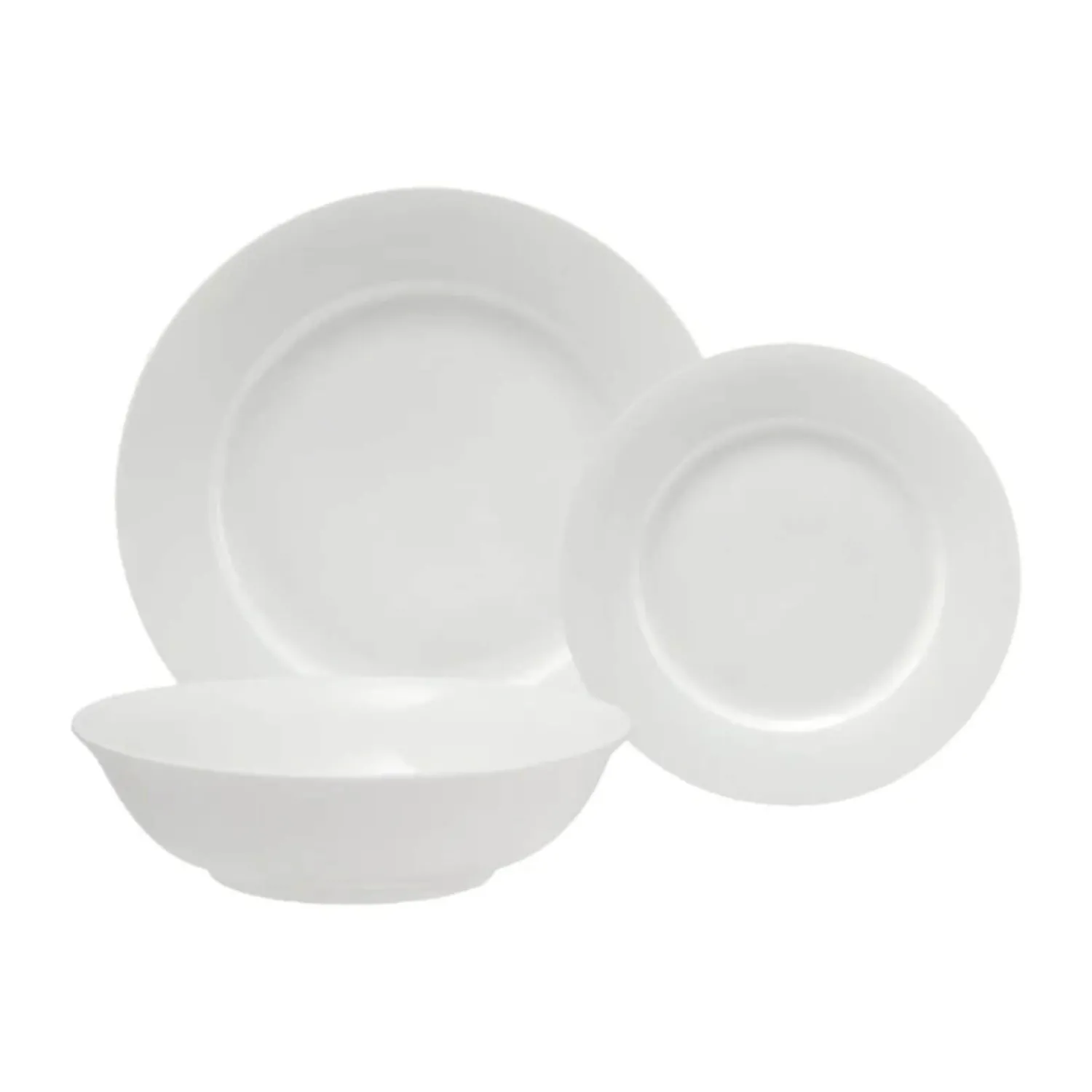 Maxwell u0026 Williams Maxwell & Williams White Basics European Rim Dinner Set - 12 Piece