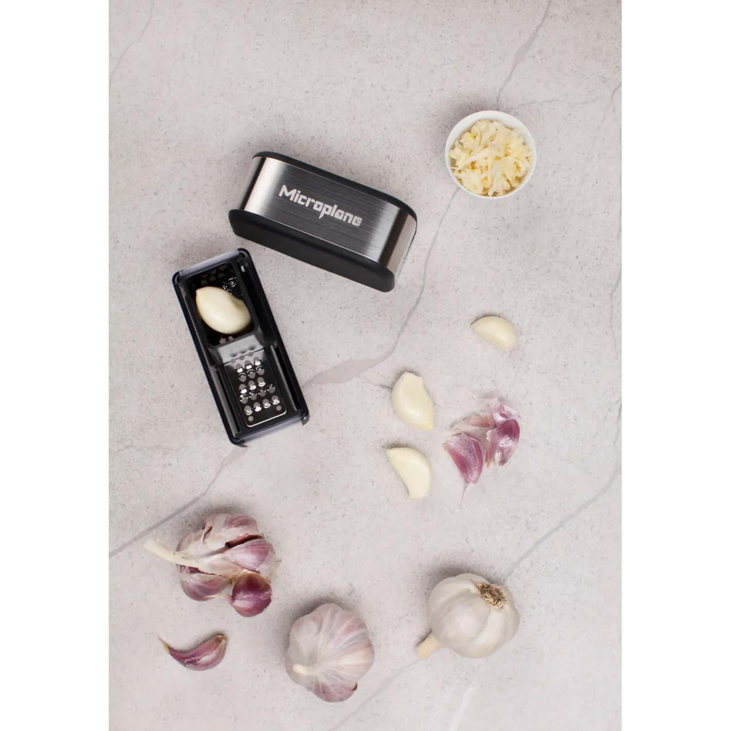 Microplane Garlic Cutter - Black