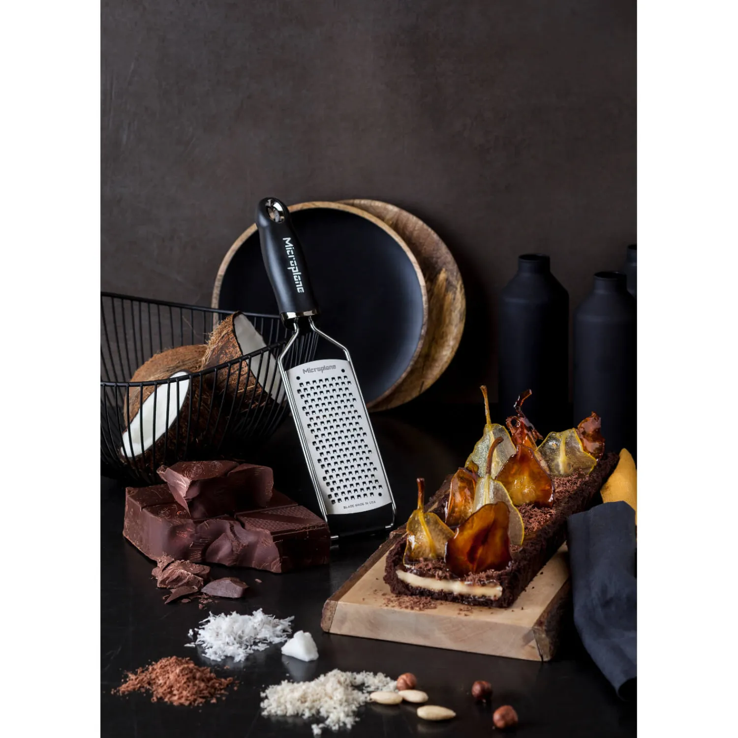 Microplane Gourmet Series Coarse Cheese Grater - Black
