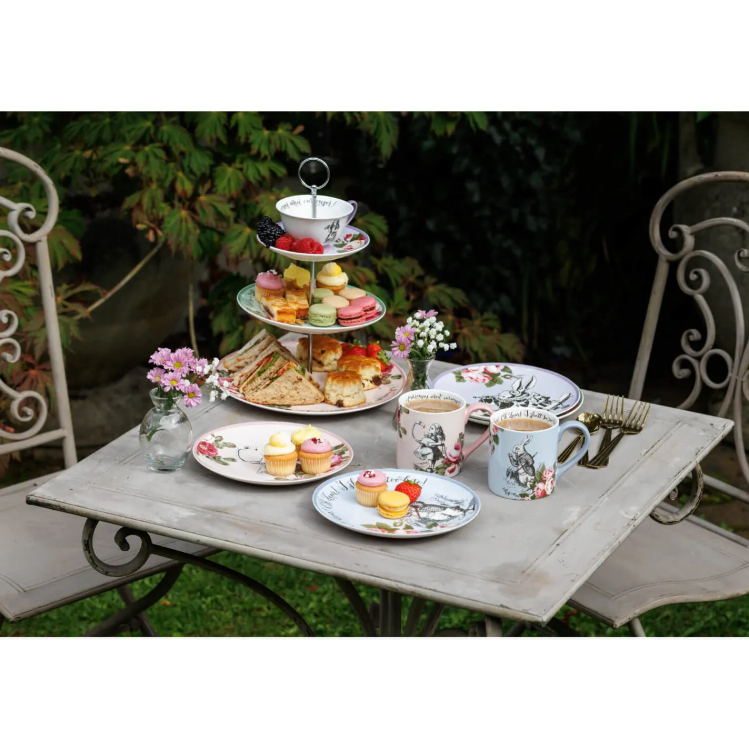 Alice in Wonderland Mikasa V&A Bone China Side Plates - Set Of 4