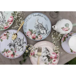 Alice in Wonderland Mikasa V&A Bone China Side Plates - Set Of 4