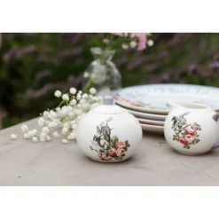 Alice in Wonderland Mikasa V&A Bone China Sugar Bowl & Creamer Set