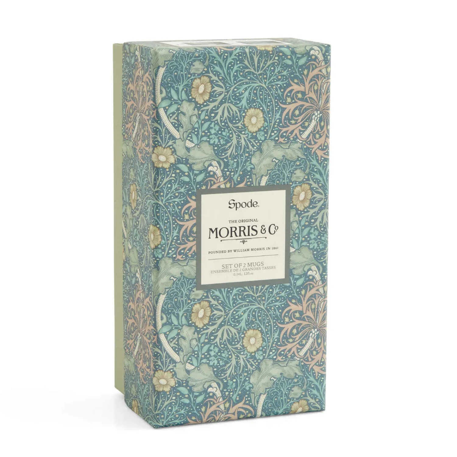 Morris u0026 Co Morris & Co 2 Piece 340ml Porcelain Mug Set - Seaweed & Pimpernel
