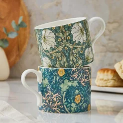 Morris u0026 Co Morris & Co 2 Piece 340ml Porcelain Mug Set - Seaweed & Pimpernel