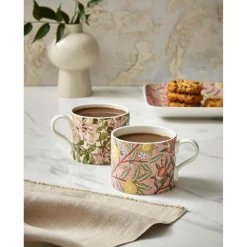 Morris u0026 Co Morris & Co 2 Piece 340ml Porcelain Mug Set - Fruit & Honeysuckle