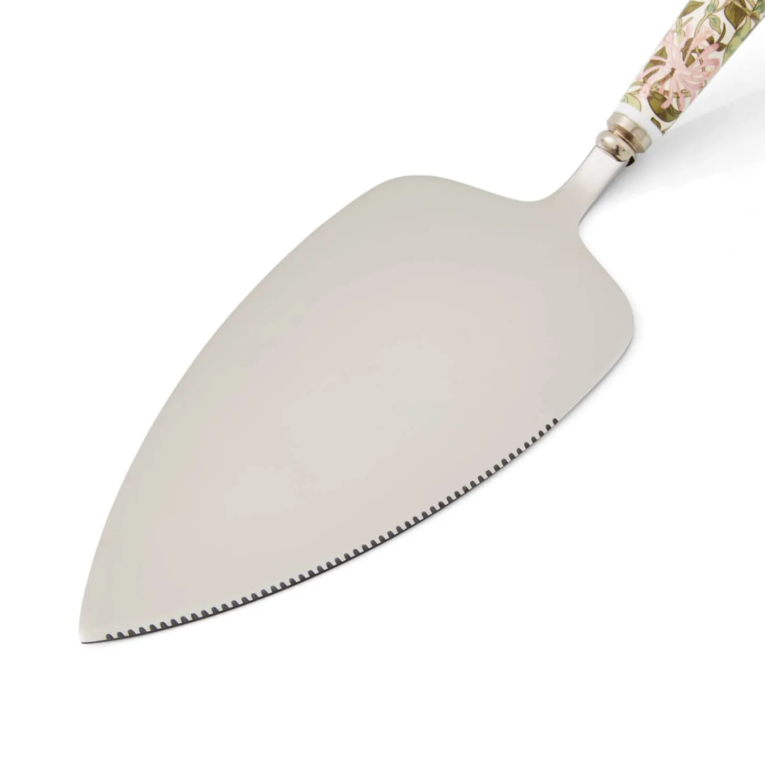 Morris u0026 Co Morris & Co Cake Slice With Porcelain Handle - Honeysuckle