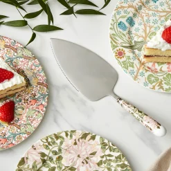 Morris u0026 Co Morris & Co Cake Slice With Porcelain Handle - Honeysuckle