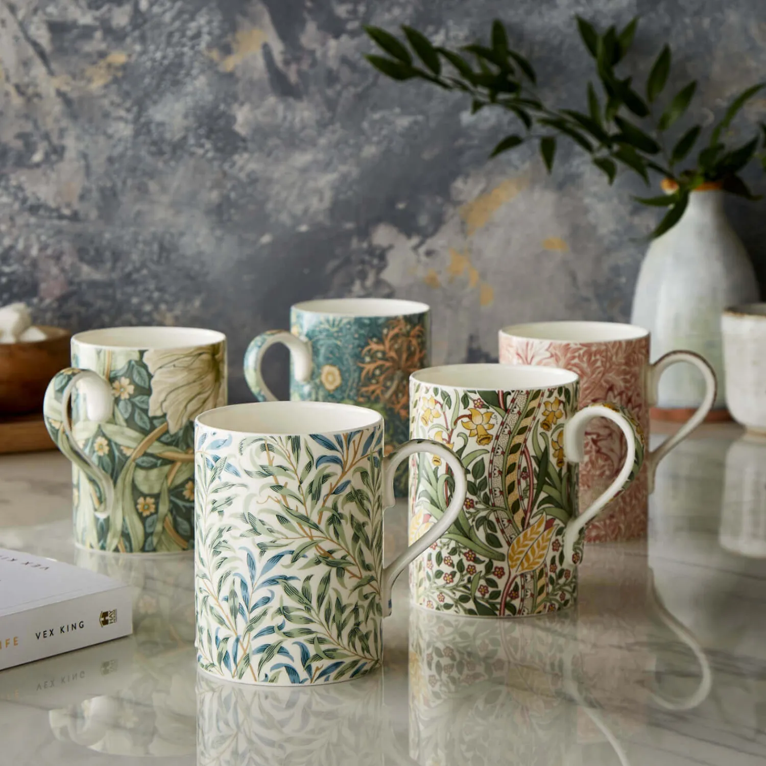 Morris u0026 Co Morris & Co 340ml Porcelain Mug - Willow Bough