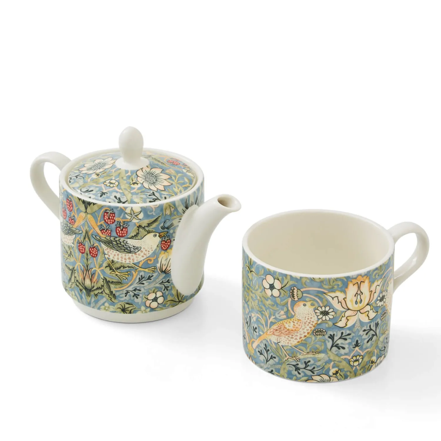 Morris u0026 Co Morris & Co Porcelain Tea For One - Strawberry Thief