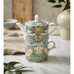 Morris u0026 Co Morris & Co Porcelain Tea For One - Strawberry Thief