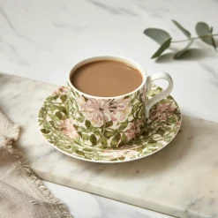 Morris u0026 Co Morris & Co Porcelain Tea Cup & Saucer - Honeysuckle