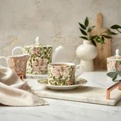 Morris u0026 Co Morris & Co Porcelain Tea Cup & Saucer - Honeysuckle